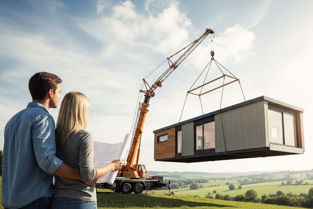 movimiento de casa prefabricada en Castellón